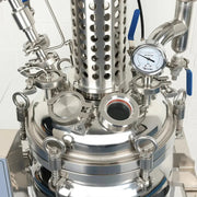 30 L jacketed 316L stainless steel reactor with mechanical stirrer and shell-and-tube condenser for laboratory chemical synthesis StonyLab