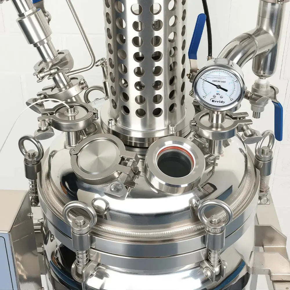 30 L jacketed 316L stainless steel reactor with mechanical stirrer and shell-and-tube condenser for laboratory chemical synthesis StonyLab