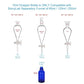 30 ml Cobalt Dropper Bottle, Glass Dropper with Inner Plug and Label Bottles - Dropper Bottles