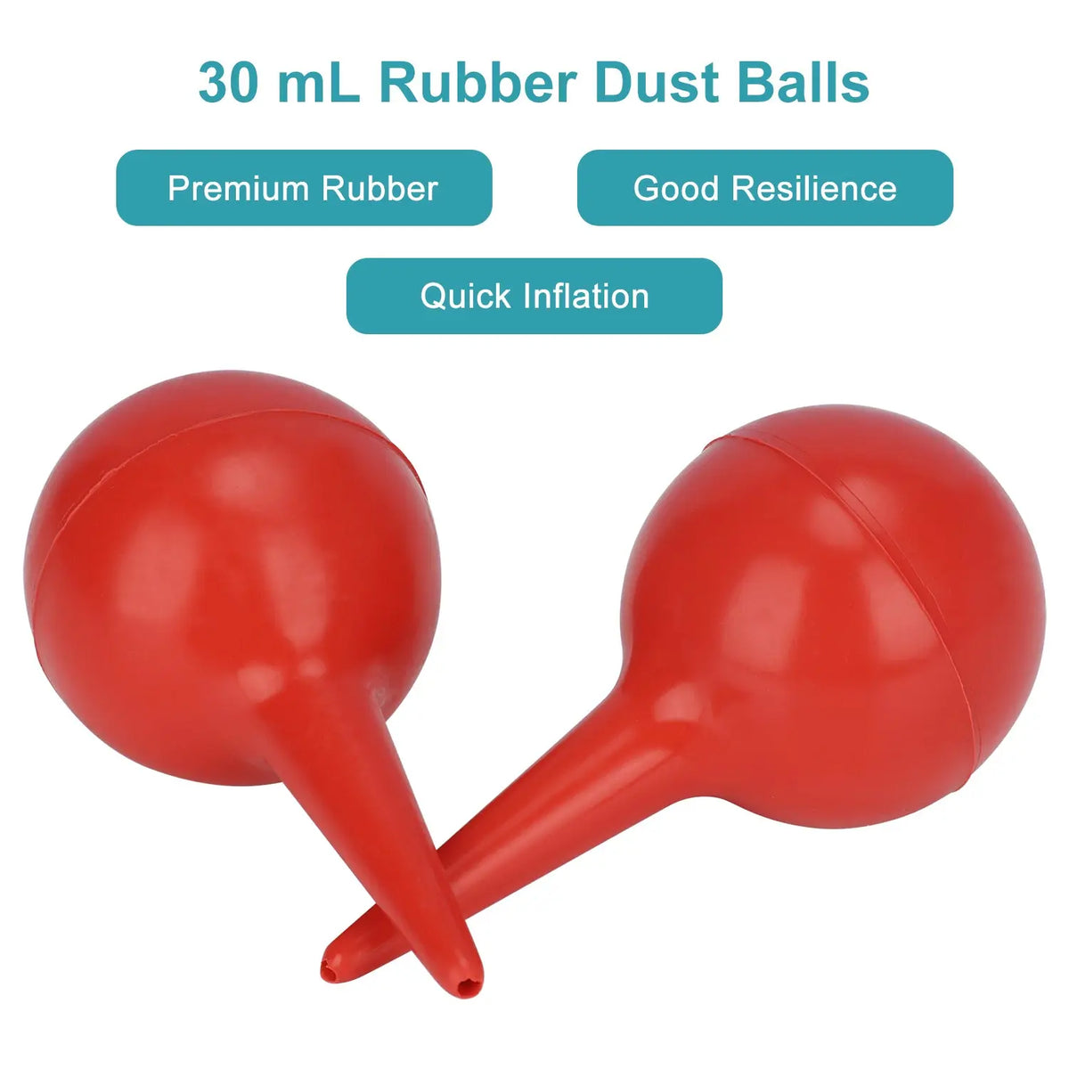 Side view and dimensional layout of the durable StonyLab Rubber Dust Balls