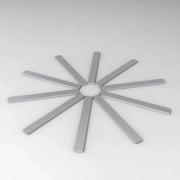 Side view and dimensional layout of the durable StonyLab 304 Stainless Steel Sheets