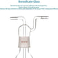 Gas Washing Bottle with Fritted Disc and 8 mm OD Hoses, 34/34 Stopper Bottles - Gas Washing