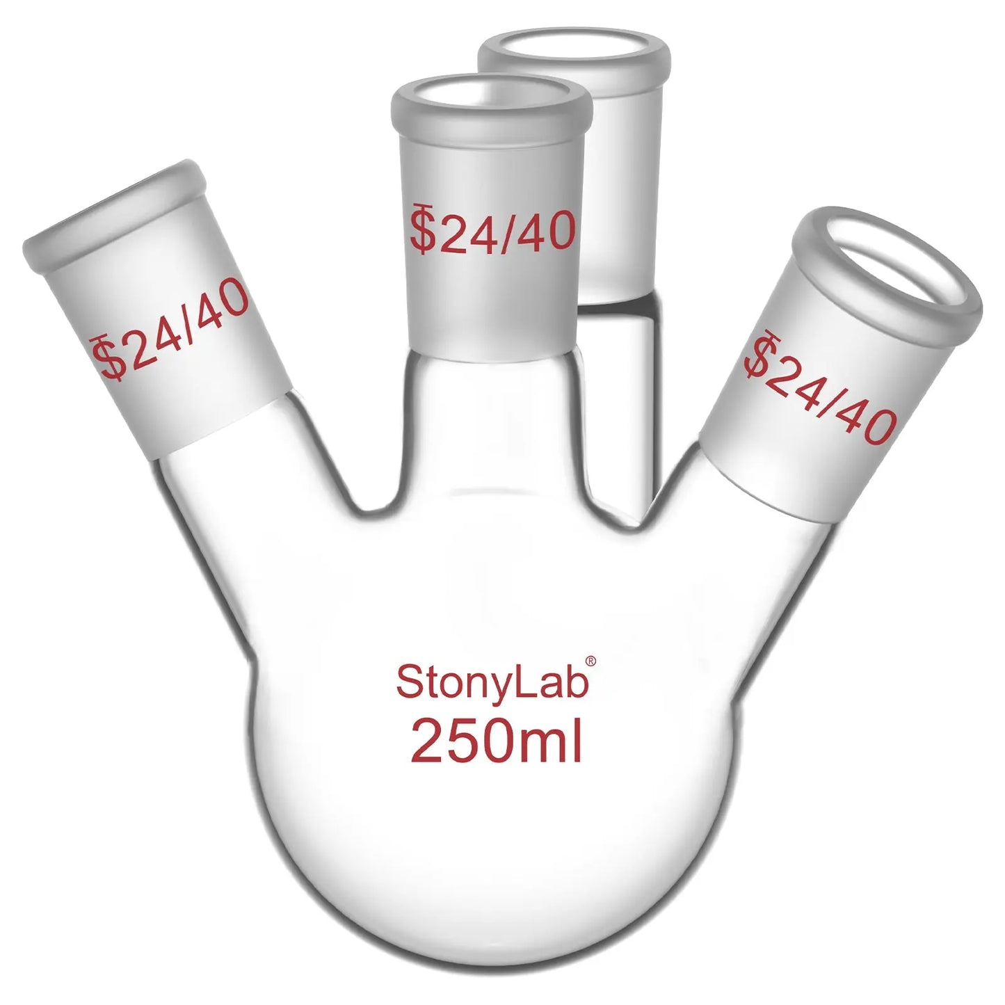 4-Neck Round Bottom Flask, 24/40 Joint, 250/500/1000 ml Flasks-Round Bottom-4 Neck