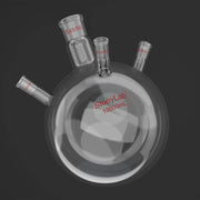 Comprehensive product view and setup components for StonyLab 4-Neck Round Bottom Flask