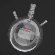 Comprehensive product view and setup components for StonyLab 4-Neck Round Bottom Flask