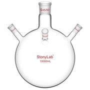 Comprehensive product view and setup components for StonyLab 4-Neck Round Bottom Flask