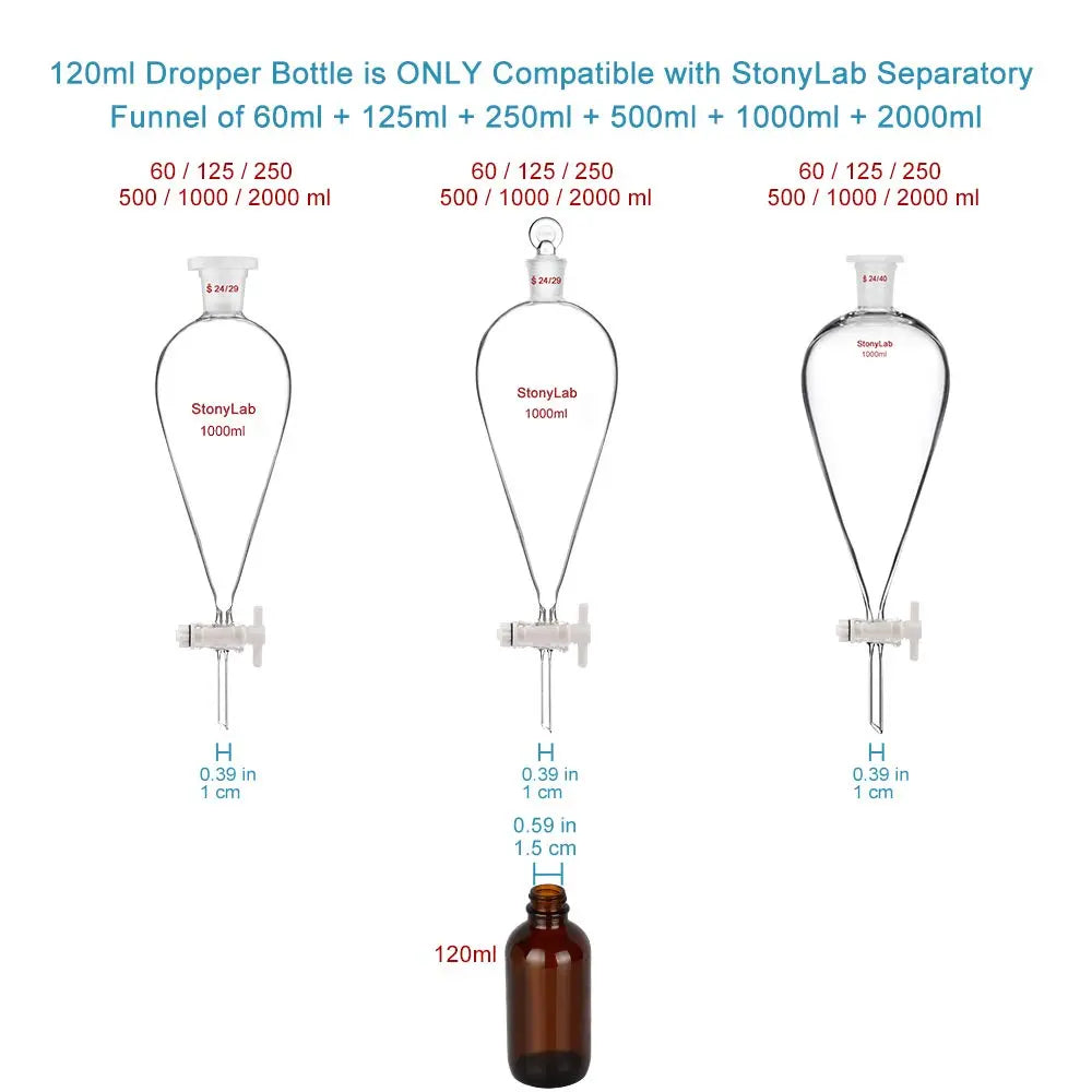 4 Pack 120ml Amber Dropper Bottle, Glass Dropper with Inner Plug and Label Bottles - Dropper Bottles