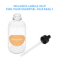4 Pack Glass Dropper Bottle with Inner Plug and Label (120 ml, Transparent) Bottles - Dropper Bottles