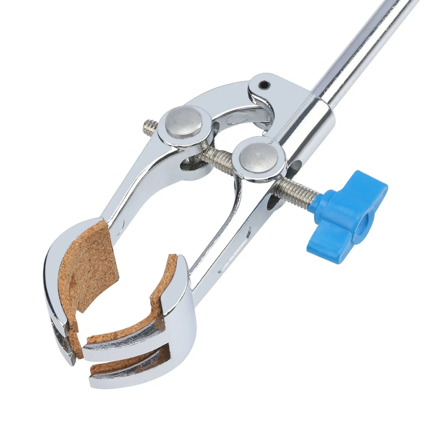 Side view and dimensional layout of the durable StonyLab 4-Prong Adjust Swivel Clamp