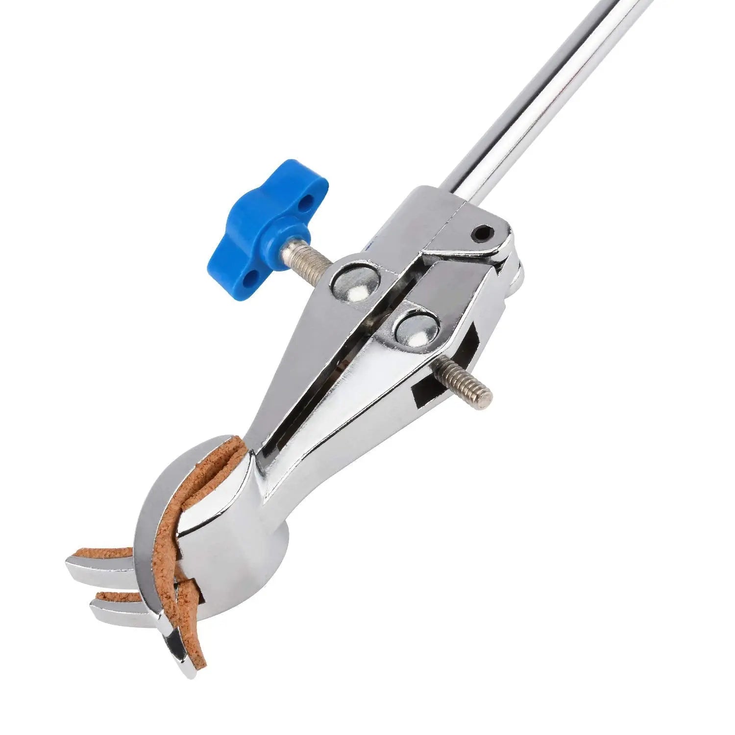 Side view and dimensional layout of the durable StonyLab 4-Prong Swivel Closable Clamp