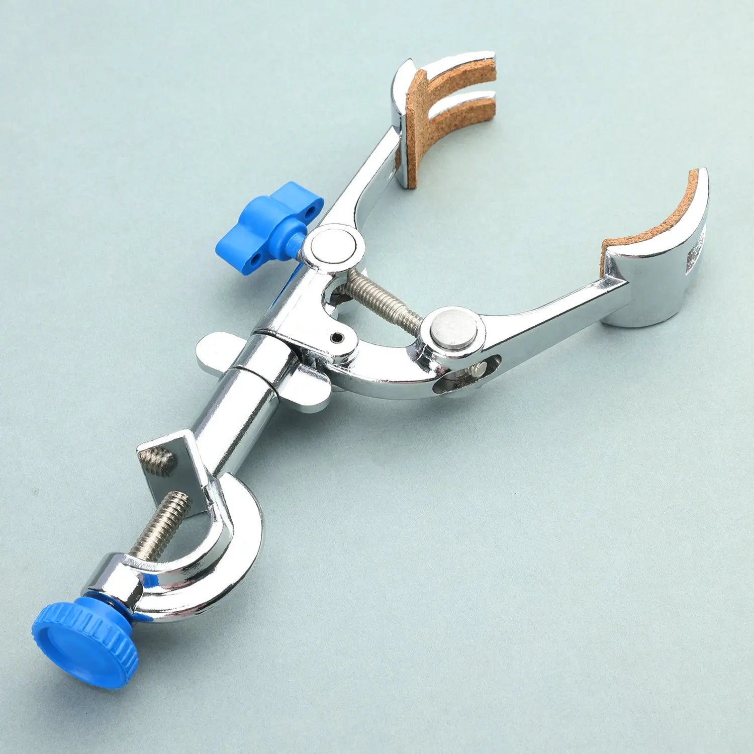 StonyLab 4-Prong Swivel Clamp with Boss Head heavy duty chemical processing configuration