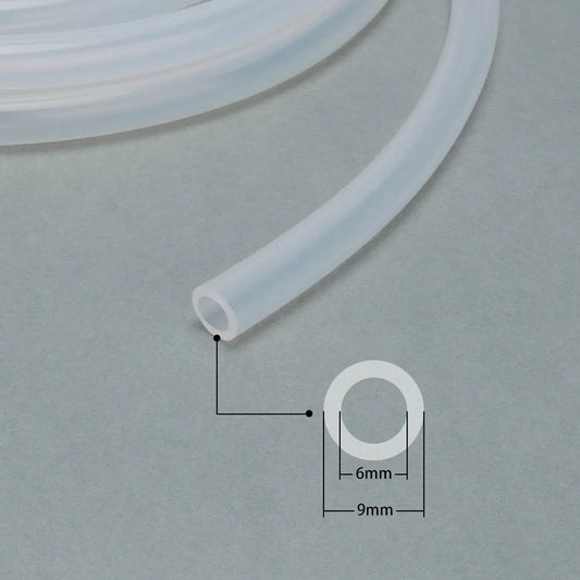 Silicone Tubing 3/8 inch (9 mm) OD 1/4 inch (6 mm) ID, 1-6 Meter - StonyLab Tubings 