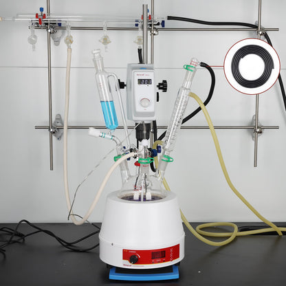 Black Rubber Tubing, 1/4-5/16 in ID x 3/8-15/32 in OD (6-8 mm x 9-12 mm), 1-5 m