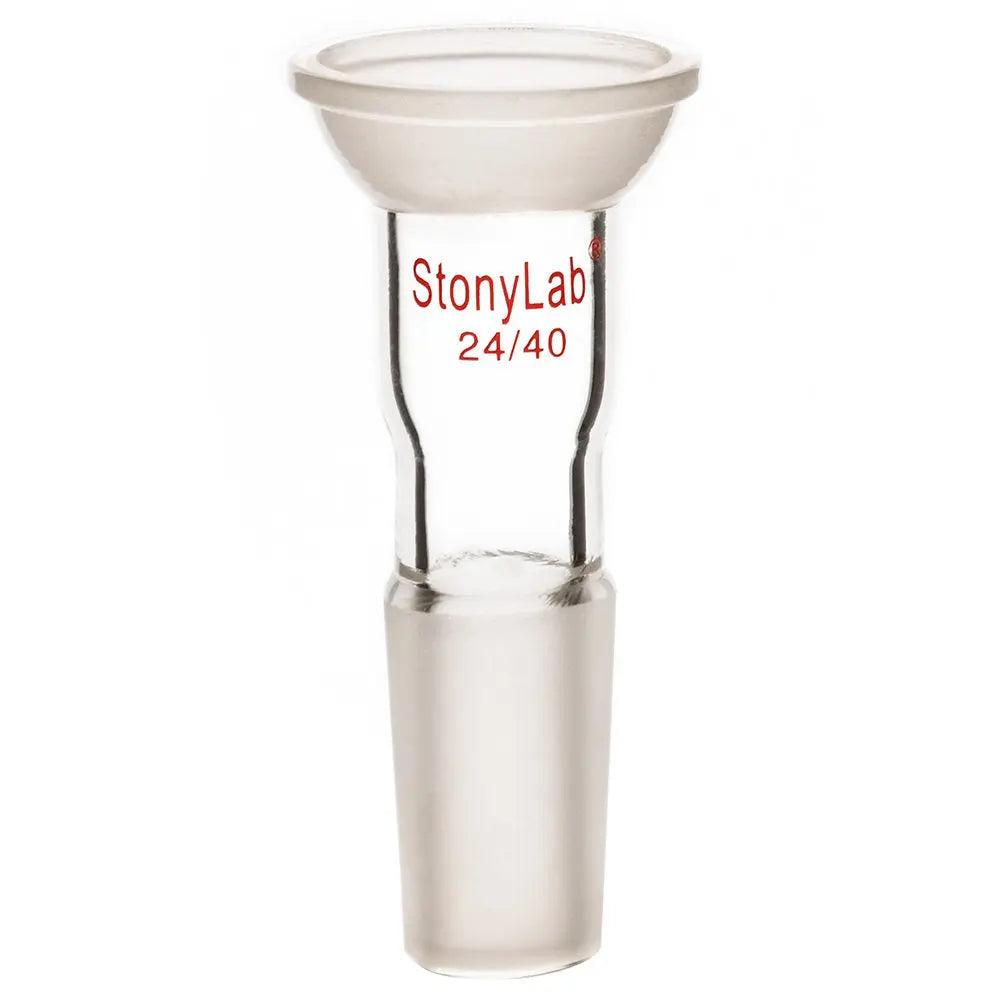 Adapter with Ball Socket with 35/20 Top Spherical and 24/40 Bottom Inner Joint - StonyLab Adapters - Connecting 24-40