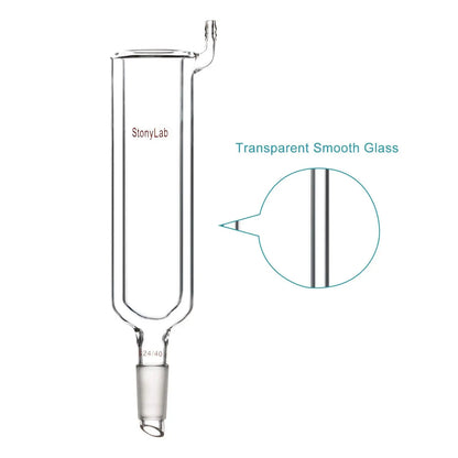 Dewar Condenser, 24/40 Joint Lower Drip Tip, 200 mm Jacket Length and 40 mm I.D. Dewars