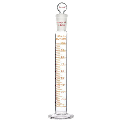 Graduated Cylinder with 24/40 Joint and Head Stopper Cylinders