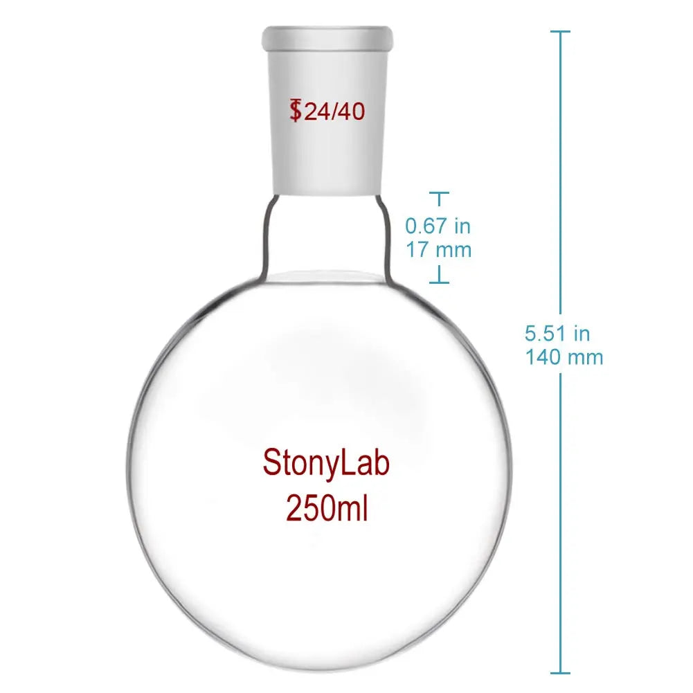 Short Neck Round Bottom Flask, 24/40 Joint, 50-2000 ml Flasks - Round Bottom