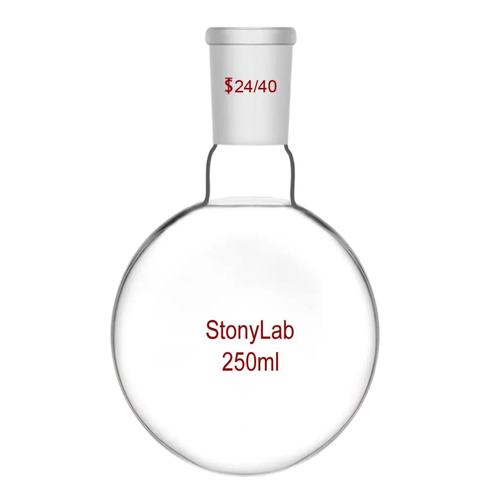 Short Neck Round Bottom Flask, 24/40 Joint, 50-2000 ml - StonyLab Flasks - Round Bottom 250-ml
