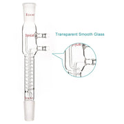 StonyLab Glass Dimroth Coil Reflux Condenser with 24 heavy duty chemical processing configuration
