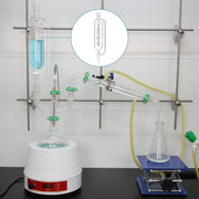 Alternative angle showing underlying build quality of StonyLab Pressure Equalizing Graduated Addition Funnel with 24