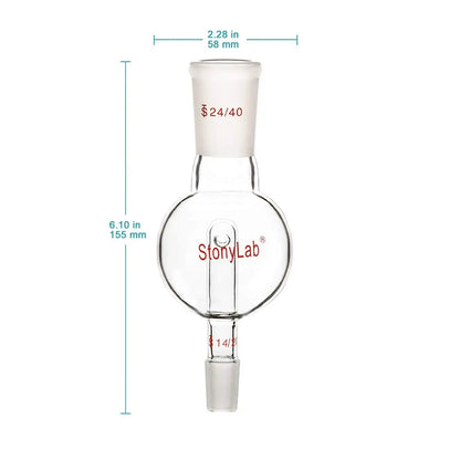 Rotary Evaporator Bump Trap 24/40 Outer Upper Joint, Standard Inner Lower Joint, Distilling Adapter Adapters - Distilling