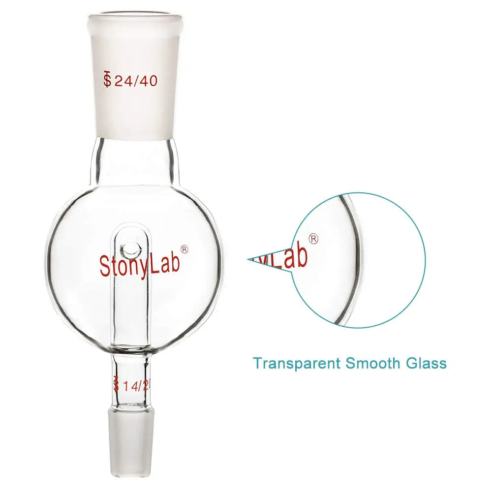 Rotary Evaporator Bump Trap 24/40 Outer Upper Joint, Standard Inner Lower Joint, Distilling Adapter Adapters - Distilling