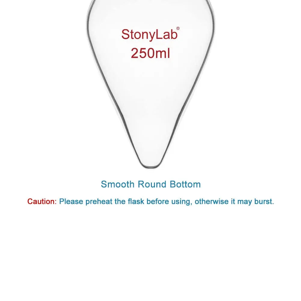 Single Neck Recovery Flask, 24/40 Standard Joint, 10-1000 ml Flasks - Recovery