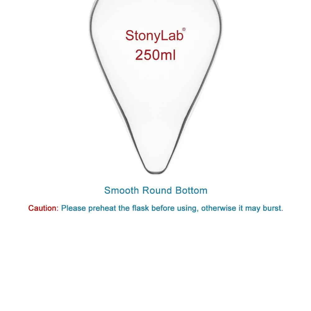 StonyLab Single Neck Flask heavy duty chemical processing configuration