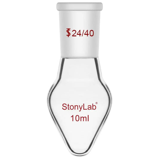Single Neck Recovery Flask, 24/40 Standard Joint, 10-1000 ml - StonyLab Flasks - Recovery 