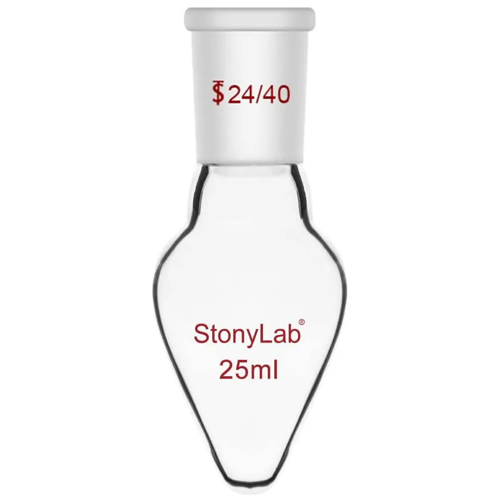 Single Neck Recovery Flask, 24/40 Standard Joint, 10-1000 ml - StonyLab Flasks - Recovery 