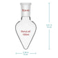 Single Neck Recovery Flask, 24/40 Standard Joint, 10-1000 ml - StonyLab Flasks - Recovery 100-ml