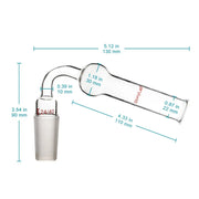 Close-up view showing the precise design and material of StonyLab 75 Degrees Drying Tube