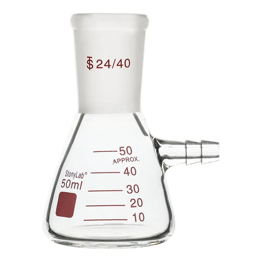 Filtering Flask,24/40 Standard Taper Outer Joint,50-1000 ml - StonyLab Flasks - Erlenmeyer 50-ml