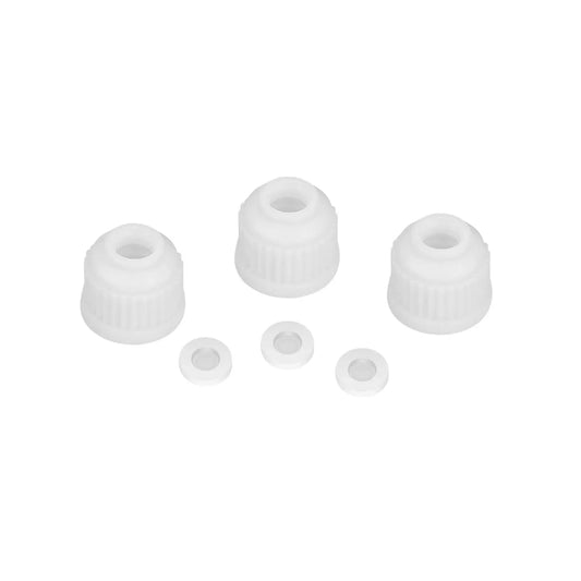 Plastic Screw Caps for Thermometer Inlet Adapter 14/20, 19/22 and 24/40 - StonyLab Caps Sleeves 3-Pack