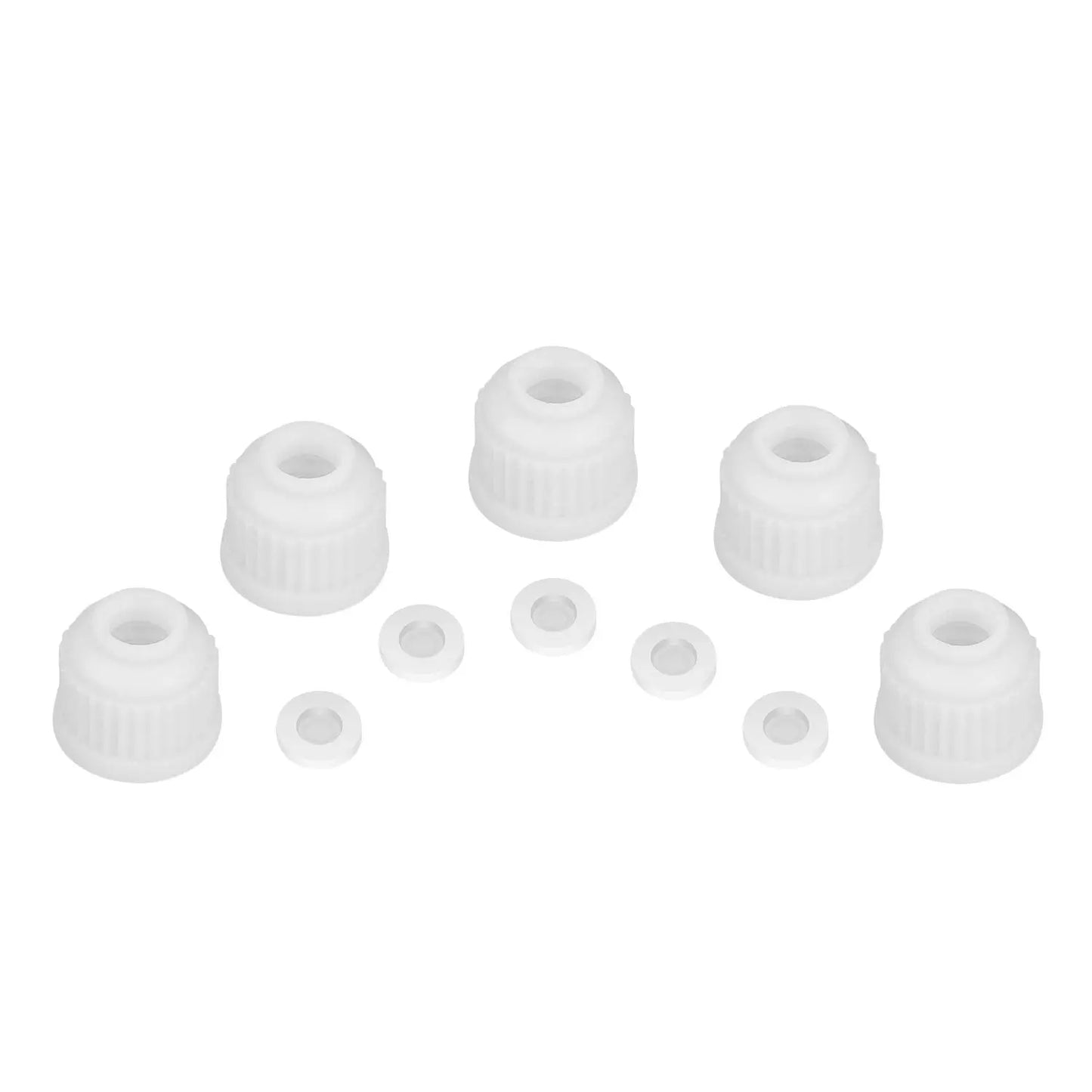 Plastic Screw Caps for Thermometer Inlet Adapter 14/20, 19/22 and 24/40 - StonyLab Caps Sleeves 5-Pack