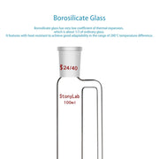 StonyLab Pressure Equalizing Addition Funnel heavy duty chemical processing configuration