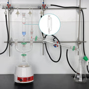 Alternative angle showing underlying build quality of StonyLab Pressure Equalizing Addition Funnel