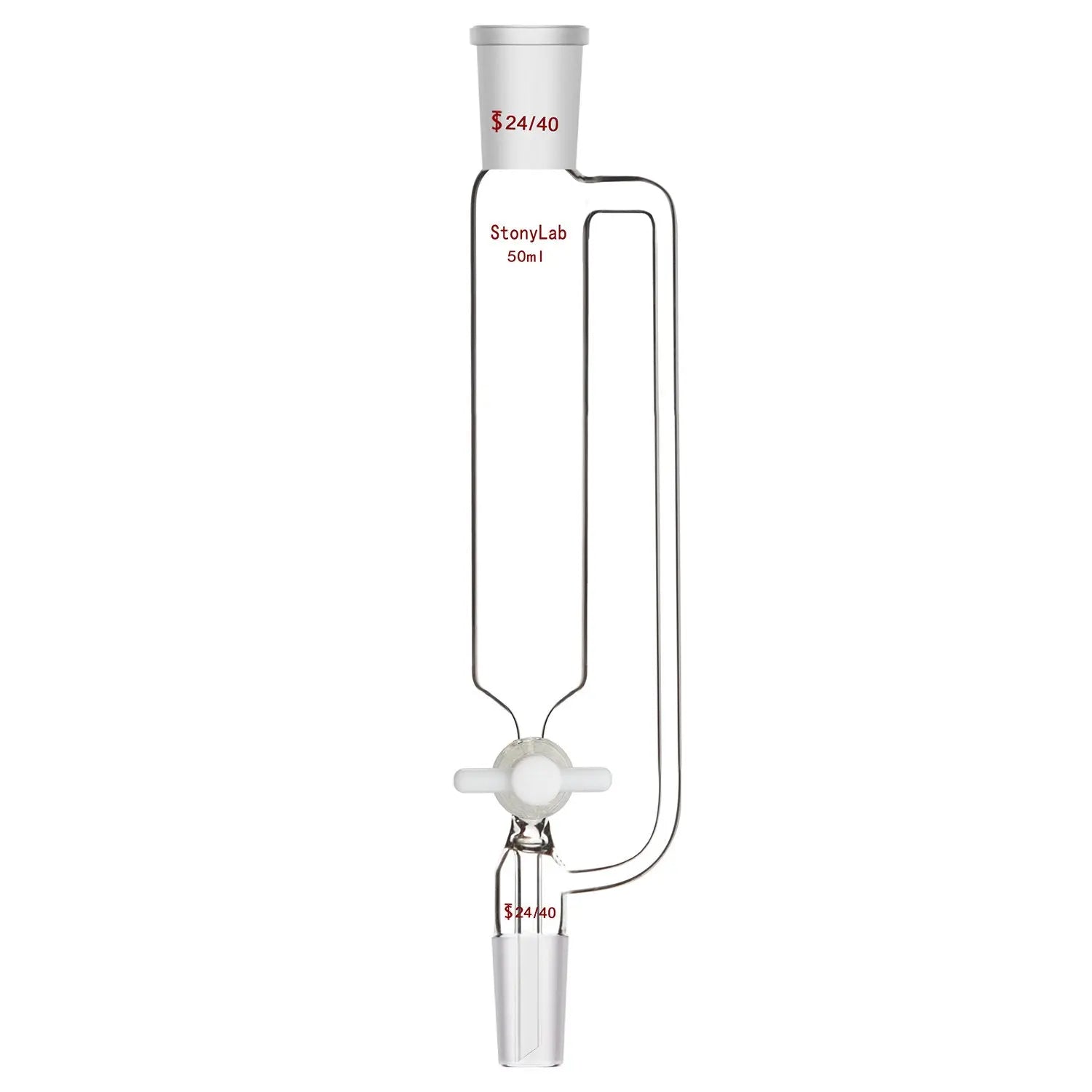 Glass Pressure Equalizing Addition Funnel 24/40 Joint, 43 OFF