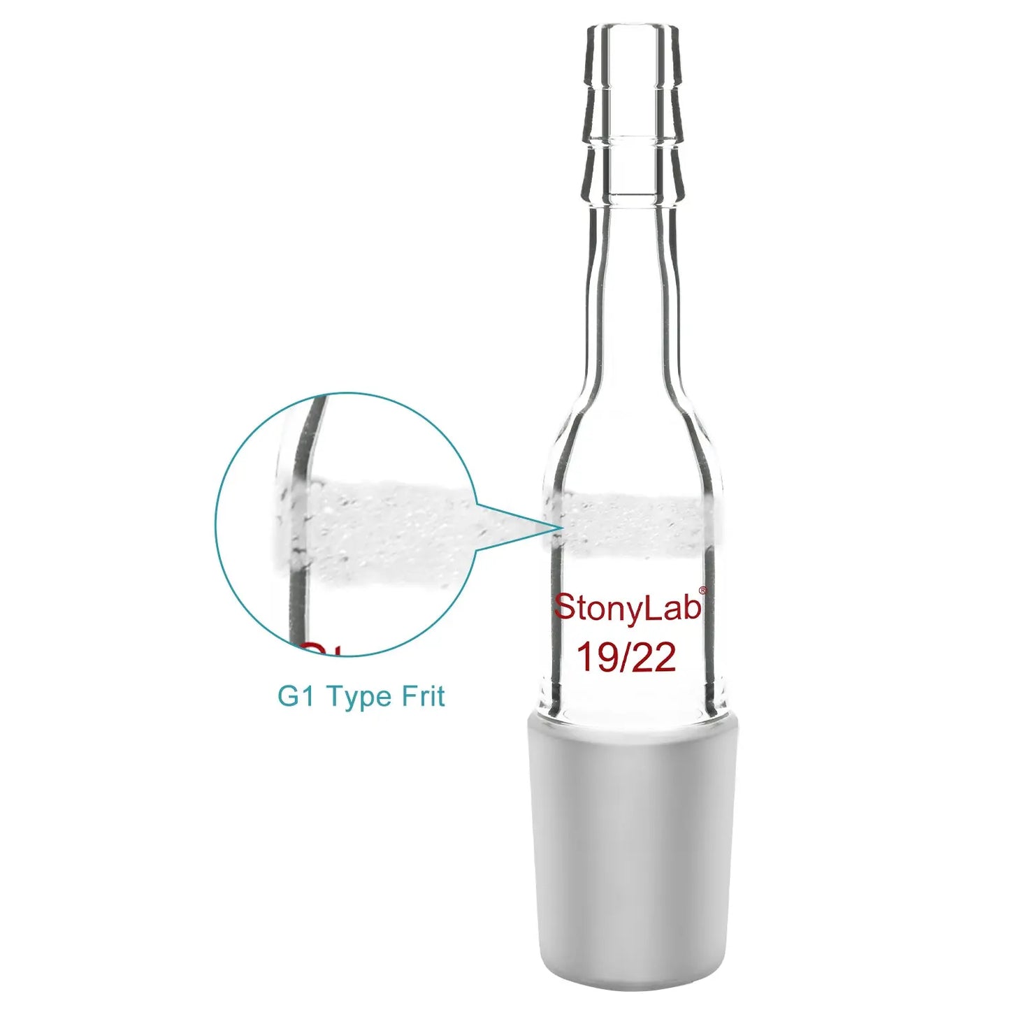 Straight Vacuum Adapter with Male Joint (14/20  19/22 and 24/40) Vacuum Adapters