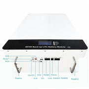 48 V (51.2 V) LiFePO₄ wall-mounted energy storage system, 100–300 Ah, 5–15 kWh, with built-in BMS and smart monitoring StonyLab