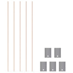 5 Pack Plumbum Electrode Metal Foil Electrode - StonyLab Electrochemistry - Electrode Plumbum