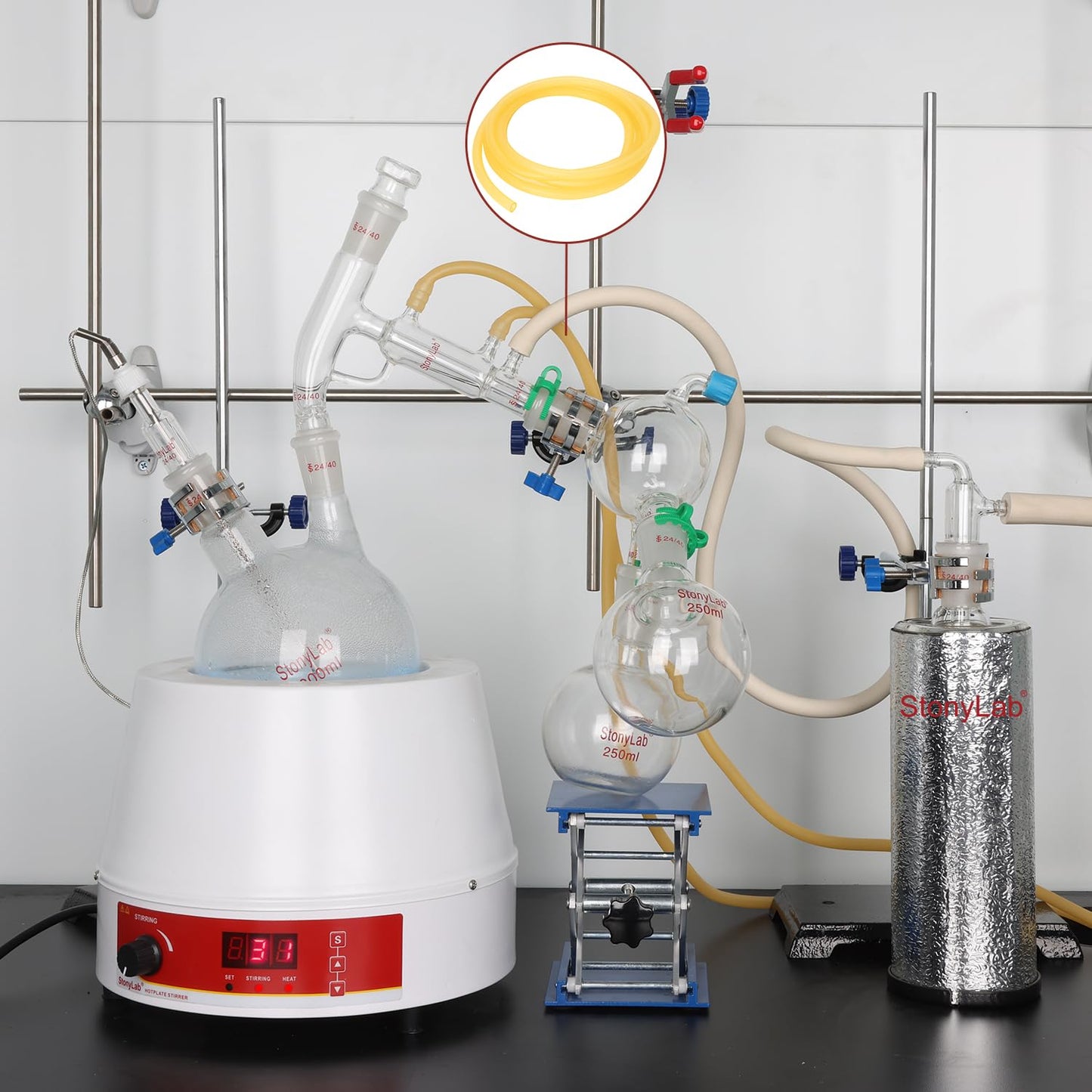 Rubber Tubing, 1/4-2/5 in ID x 3/8-9/16 in OD (6-10 mm x 9-14 mm), 1-10 m