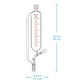 Graduated Pressure Equalizing Addition Funnel, 24/40 Joint,50/100/500 ml Funnels - Glass/Powder/Weighing/Equalizing 500-ml