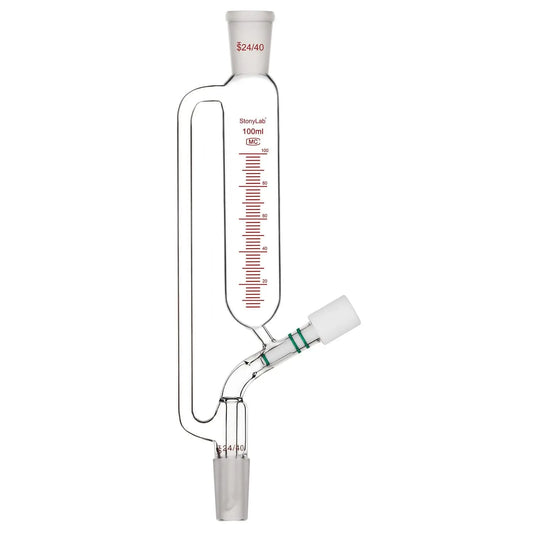 Graduated Pressure Equalizing Addition Funnel, 24/40 Joint,50/100/500 ml - StonyLab Funnels - Glass/Powder/Weighing/Equalizing 