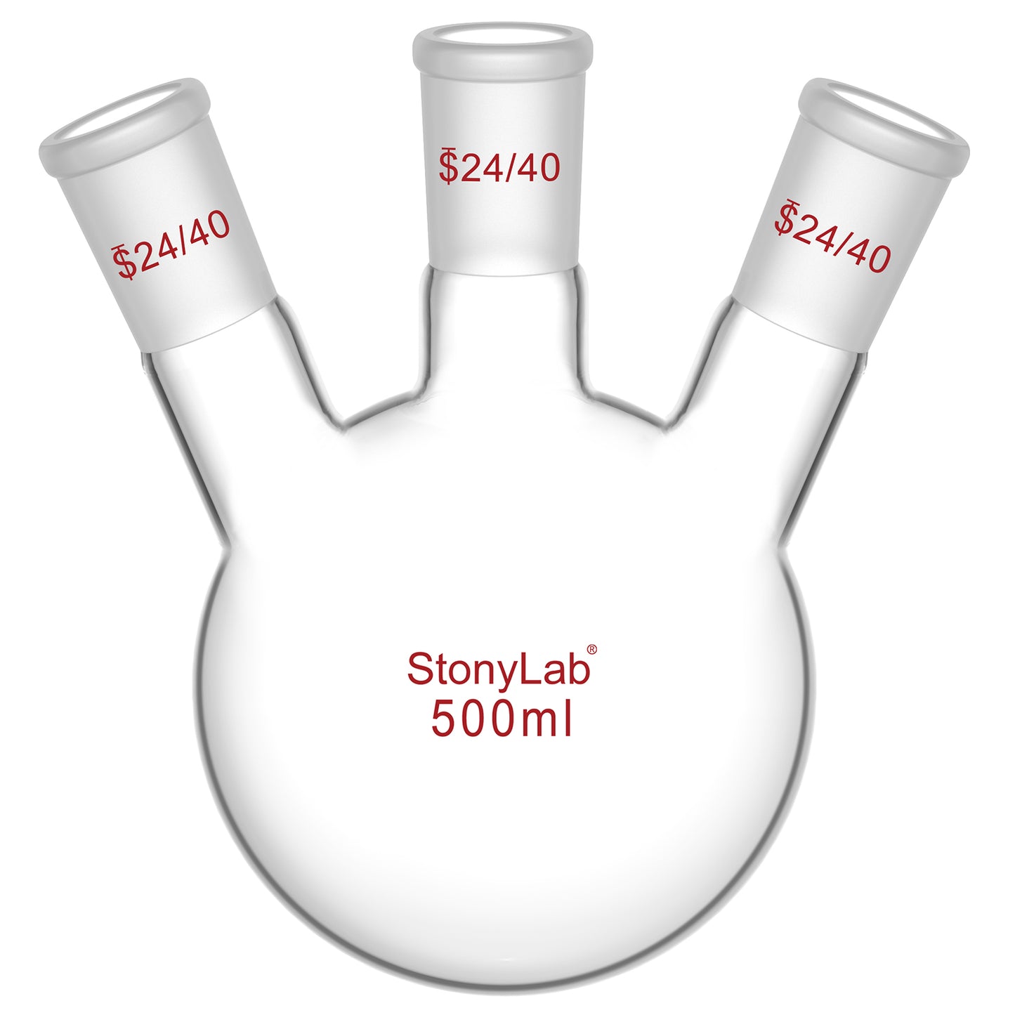 3 Neck Round Bottom Flask, 24/40 Joints, 50-5000 ml