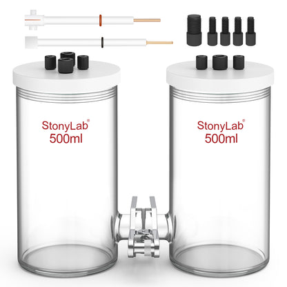 H-Type Electrolytic Cells with Two Electrodes [50-500 ml]