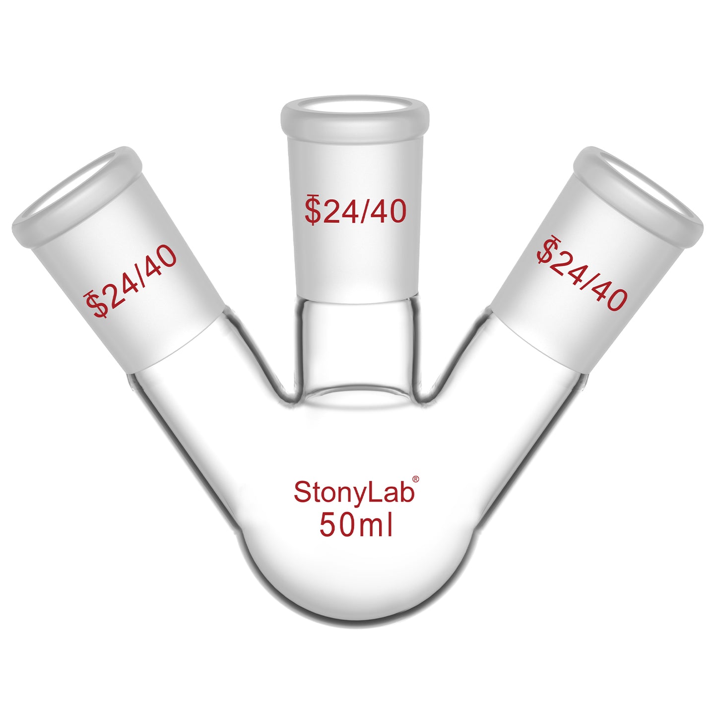 3 Neck Round Bottom Flask, 24/40 Joints, 50-5000 ml