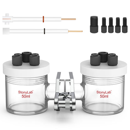 H-Type Electrolytic Cells with Two Electrodes [50-500 ml]