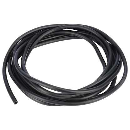 Black Rubber Tubing, 1/4-5/16 in ID x 3/8-15/32 in OD (6-8 mm x 9-12 mm), 1-5 m