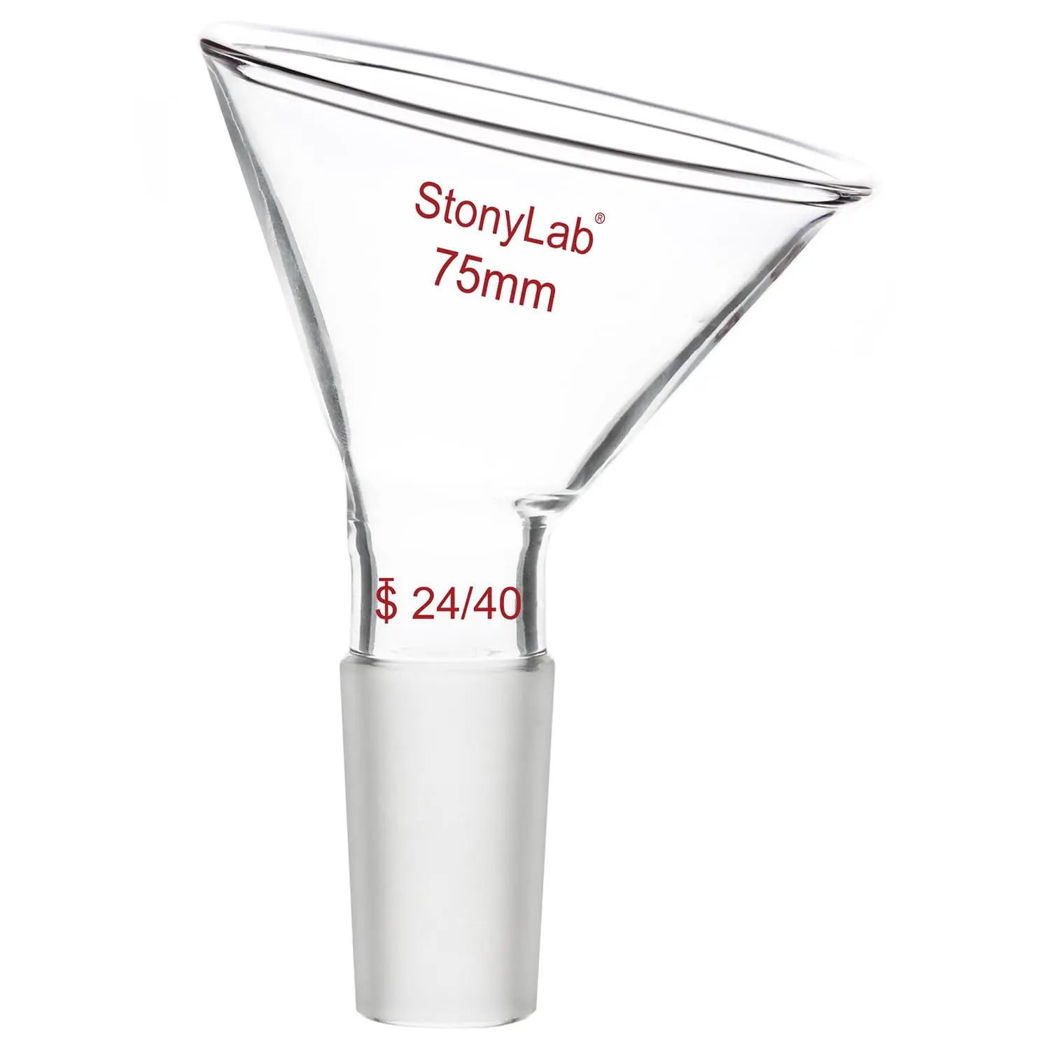 StonyLab 60¡ã Offset Borosilicate Glass Powder Funnel for professional laboratory applications